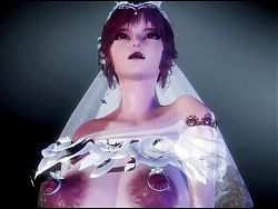 Thick Asian Girl In Sexy Wedding Dress Dancing (3D HENTAI)