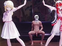 Genshin Impact - Sexy Dance + Hot Threesome (3D HENTAI)